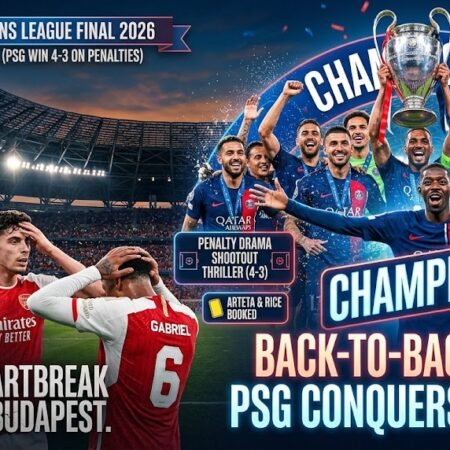 Heartbreak for Arsenal as PSG Secures Back-to-Back Champions League Glory